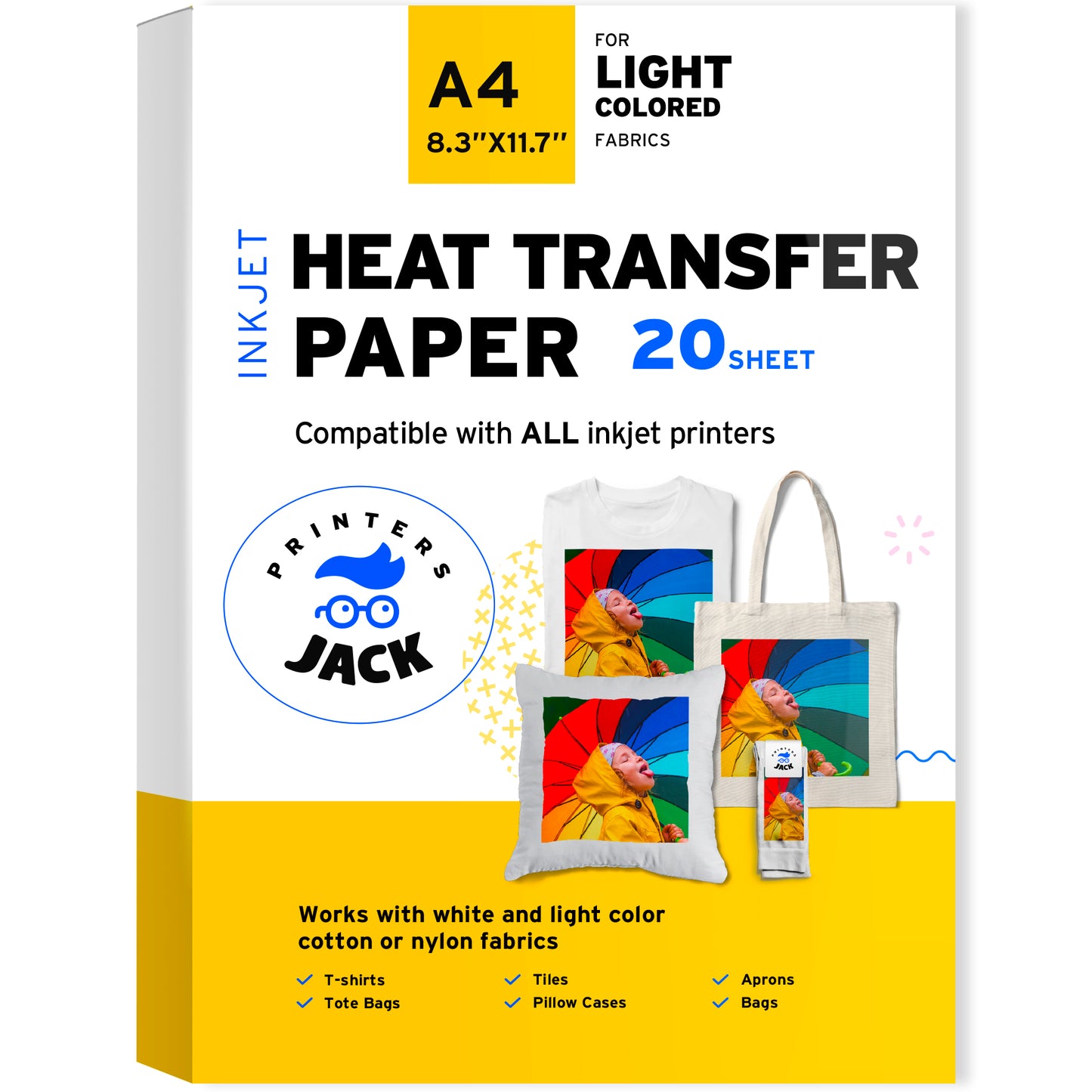 Light Color Iron-on Heat Transfer Paper