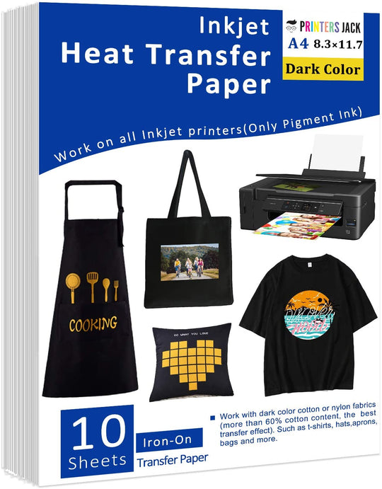 Inkjet heat transfer iron on paper Dark color fabric 12 X 17 A3 - 50 –  discountinkllc