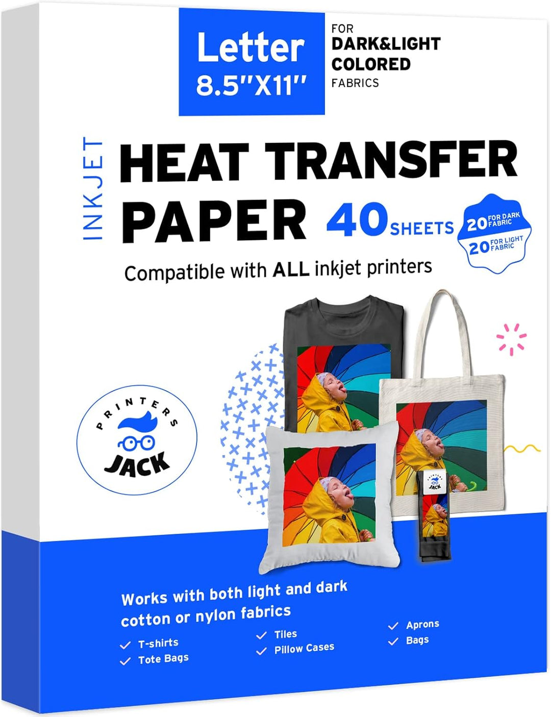 Iron-On Heat Transfer Paper Dark & Light Bundle