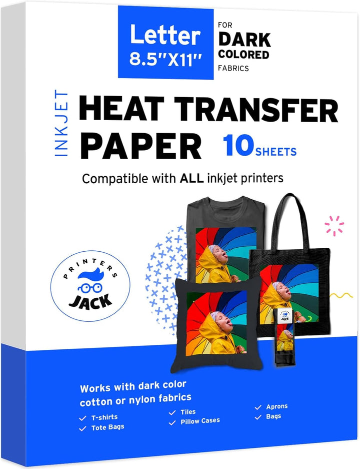Iron-On Heat Transfer Paper for Dark Fabric