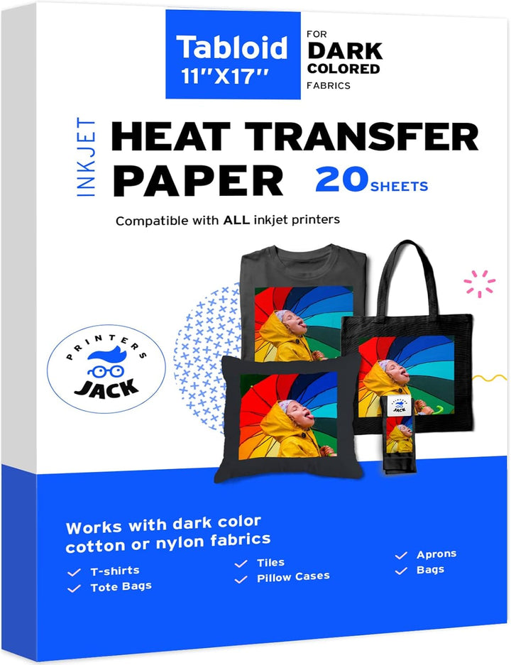 Iron-On Heat Transfer Paper for Dark Fabric