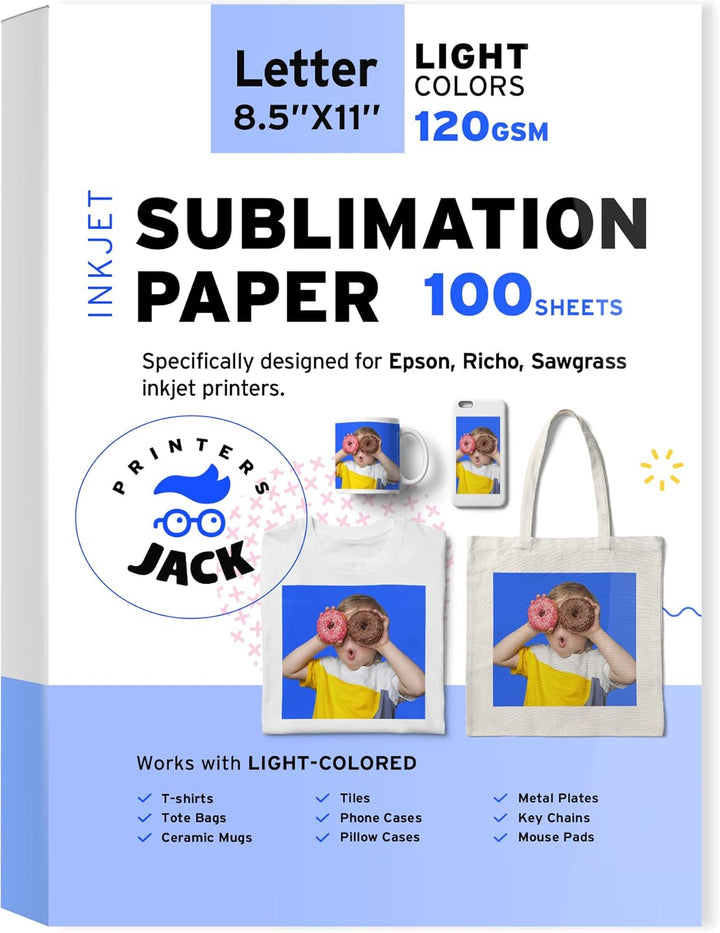 Sublimation Paper for Inkjet Printers - Light Color