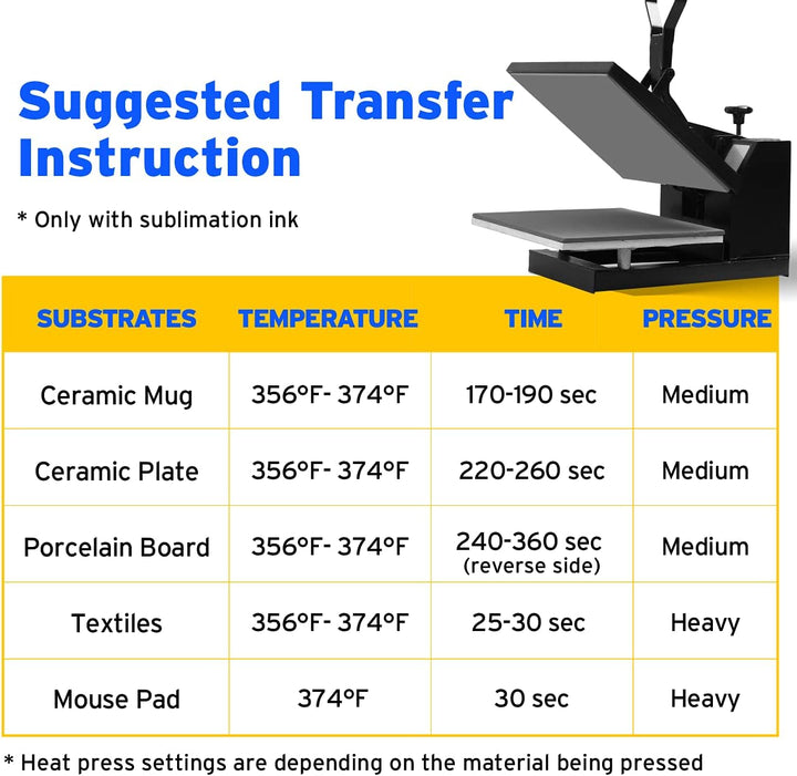 Sublimation Paper for Inkjet Printers - Light Color