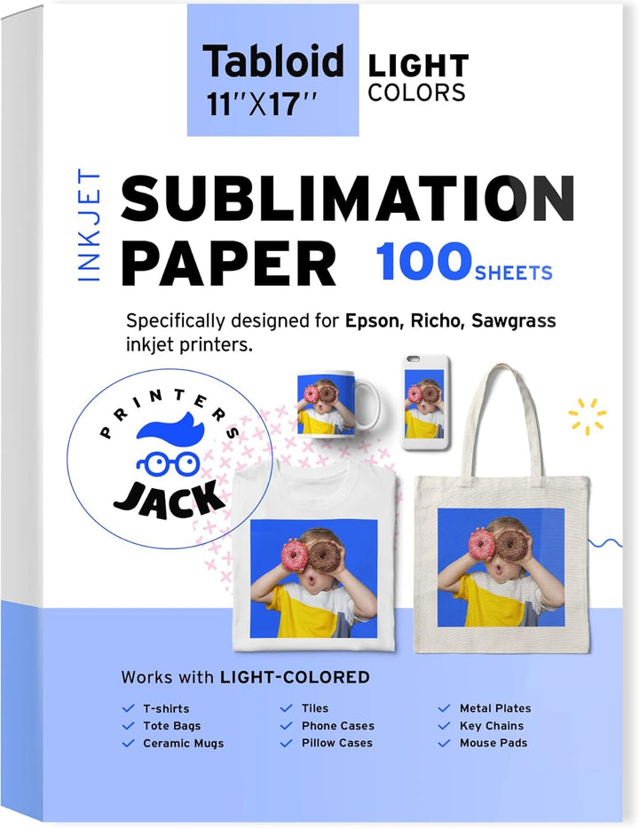 Sublimation Paper for Inkjet Printers - Light Color