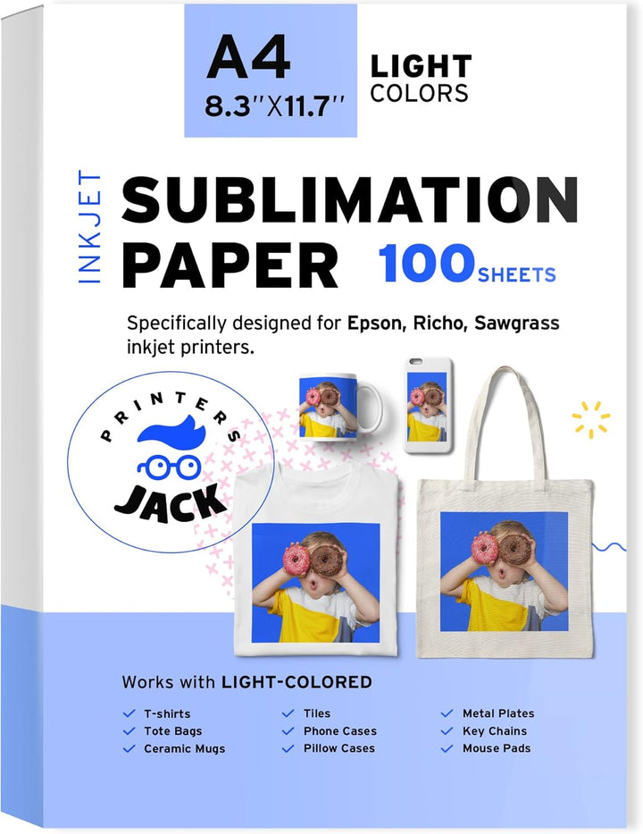 Sublimation Paper for Inkjet Printers - Light Color