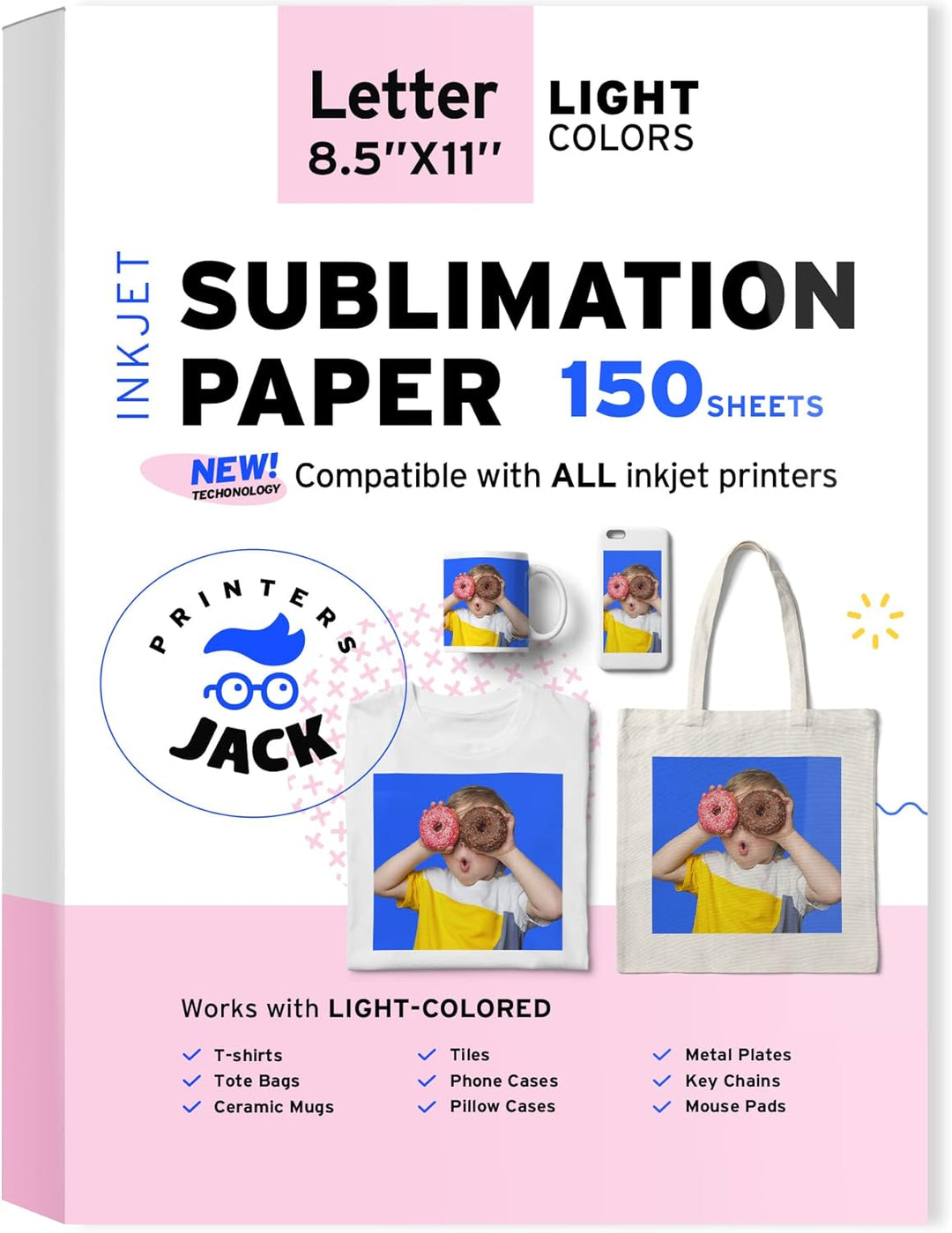 Sublimation Paper for Inkjet Printers - Light Color