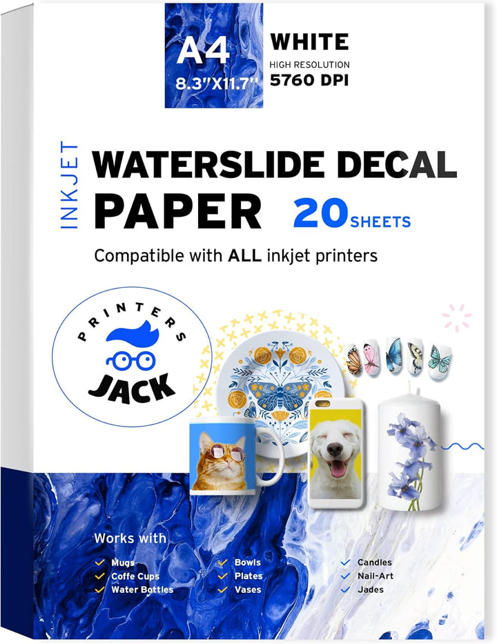 Waterslide Decal Paper for Inkjet Printers