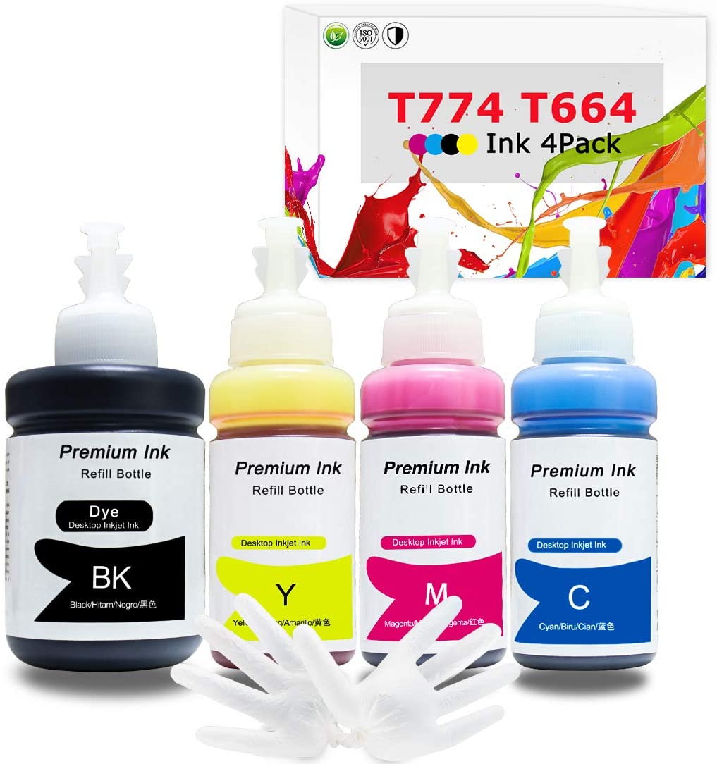 Refill Ink for Epson T-Series & EcoTank & Expression & WorkForce [Upgraded]