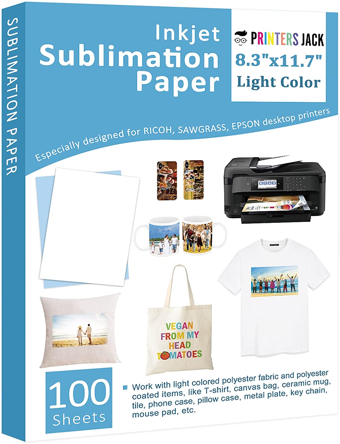 A-SUB Sublimation Paper Roll 105gsm 13 Inch x 110 Feet Quick Drying  Compatible with Inkjet Printer