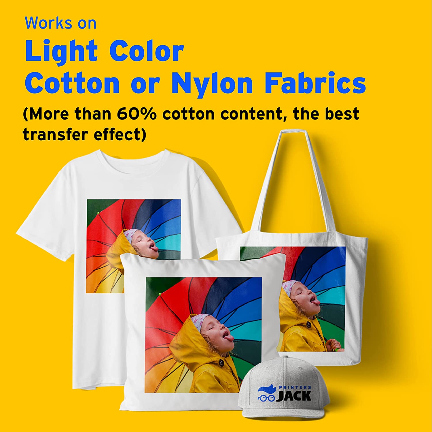 Light Color Iron-on Heat Transfer Paper - printers-jack