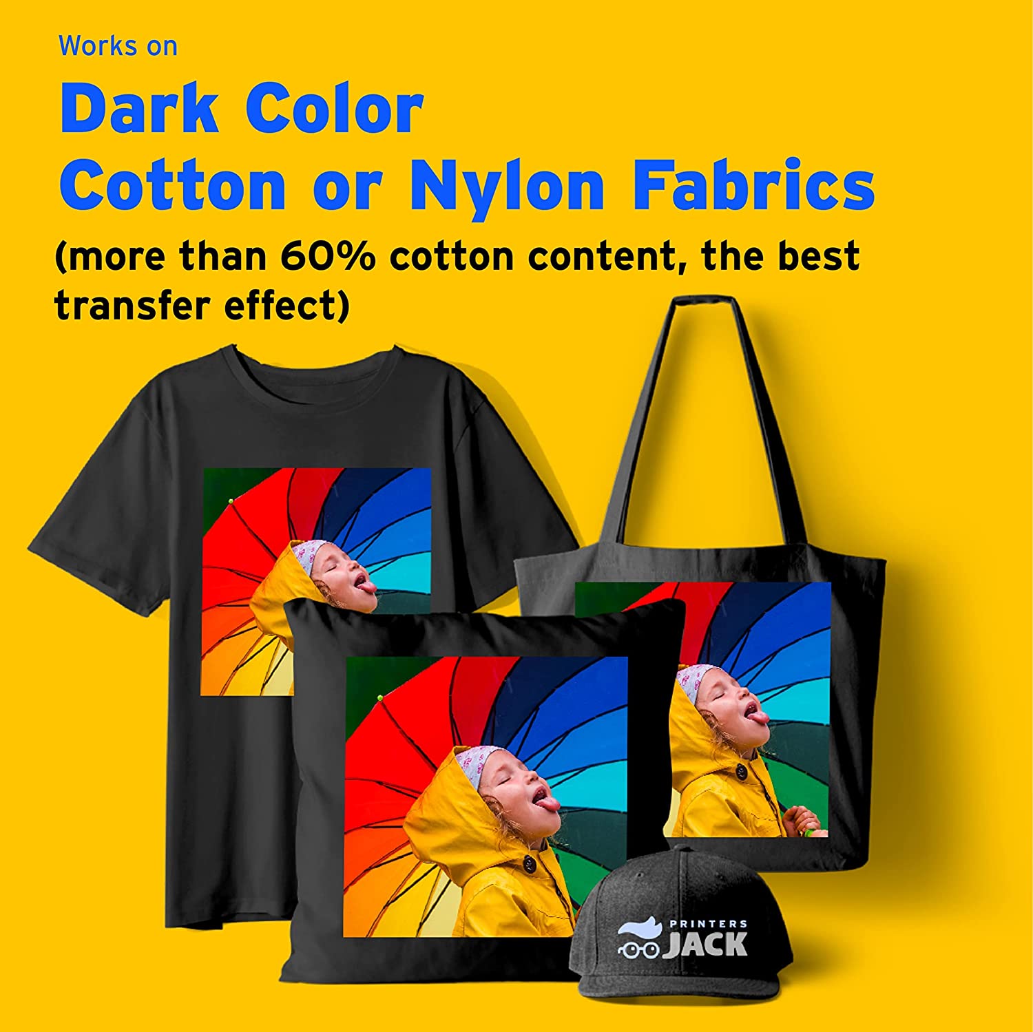 Inkjet Printable Heat Transfer Papers (HTP – Blue backing) – Dark Fabrics -  Rainbow Vinyl Co